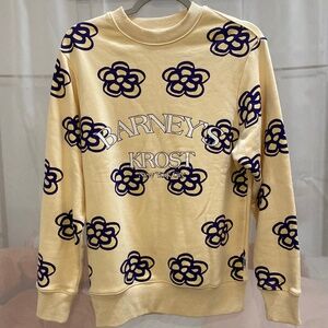 Krost Barney’s butter yellow flower sweatshirt